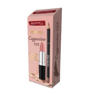 RIMMEL SUNSET ROZE&LIPLINER CAPUCCINO SET