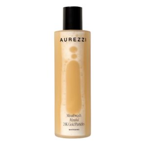 AUREZZI MOUTHWASH MENTHOL 24K GOLD PARTICLES